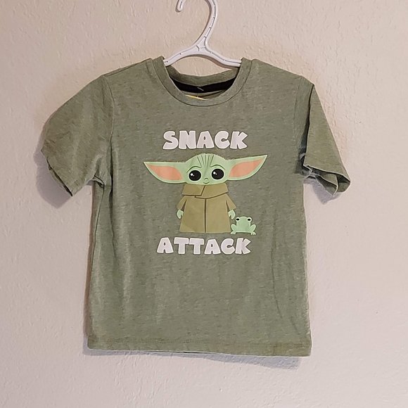 Star Wars Kids Snack Attack Green 4T Tshirt - Picture 2 of 9